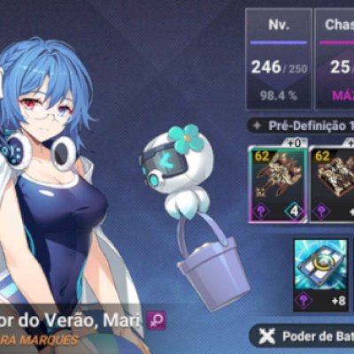 V>Conta Grand Chase Mobile Level 165 + Traje Mari + 50K de Gemas Conta Endgame