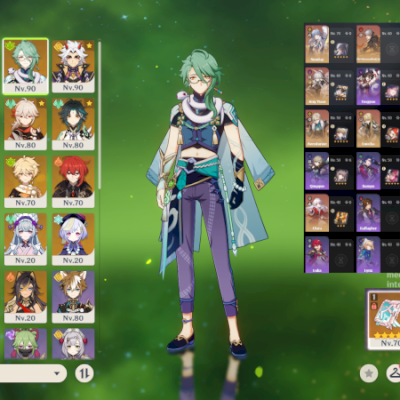 Genshin 25T5 + Star Rail 20 T5 Baizhu, Kazuha, Yelan, Furina, Arlecchino,Xianyun