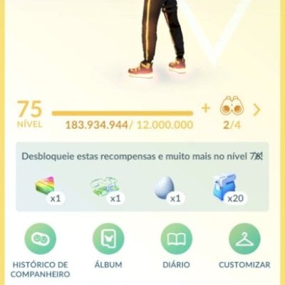 Conta pogo medalha nivel 50