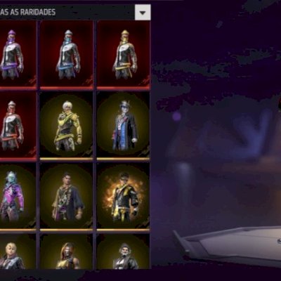 Conta nv 70, prime 7, pra você que quer voltar a jogar o FF com estilo