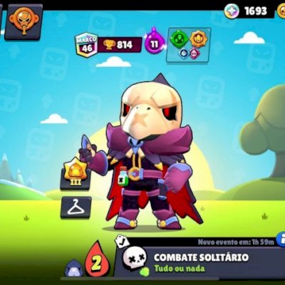 Conta MUITO BOA de BRAWL STARS com 17K troféus e 3 HIPERCARGAS +VÁRIAS SKINS!
