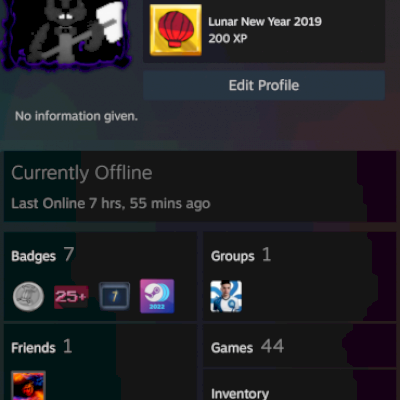 Conta Steam nvl 10/ 45 jogos