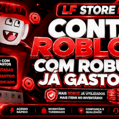 CONTA DO ROBLOX COM ROBUX JA GASTOS EM ITEM (MELHOR PREÇO EM PROMOÇÃO)