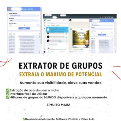 Extrator de Grupos para W.H.A.T.S.A.P.P - Expanda sua rede e seu público!