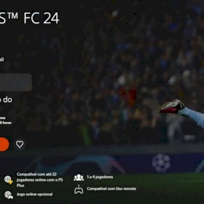 CONTA TOP PS4 FULL ACESSO FIFA24, Farcry6, F1, Mortal Kombat 11 e outros