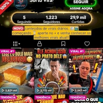 VENDO CONTA DO TIK TOK SUPER ENGAJADA.