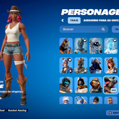 Fortinite com skins dos passes do cap 1, e conta da epic com GTA5 e outros jogos