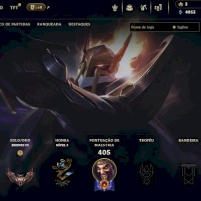 Conta league of legends, lvl421, todos os campeões , 102 skins. Negociável