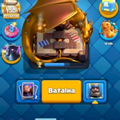 Conta nível 48 8 anos de clash royale, 7,2K de trofeus ja foi pego mestre 2