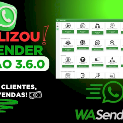 Wa Sender 3.6 + Gerador de chaves + video aula + bônus