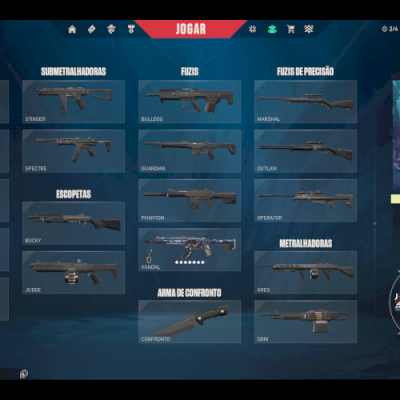 2 CONTAS VALORANT COM SKINS BOAS TOTALMENTE FA!!!!!