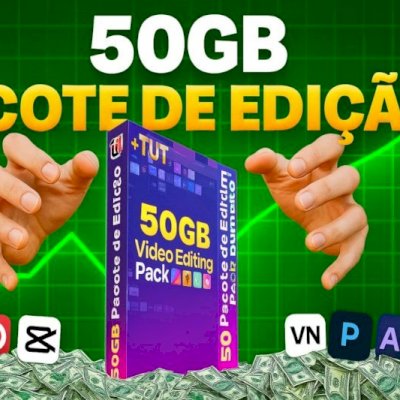 🎞️ Pacote Completo 50GB – Edição e Design 2025