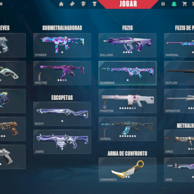 CONTA VALORANT COM DIVERSAS SKINS DE VANDAL E TODOS OS AGENTES LIBERADOS!!!
