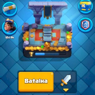 CONTA CLASH ROYALE 4 ANOS DE JOGO 6153 TROFÉUS, 4 CARTAS EVOLUIDAS, 27 EMOJIS
