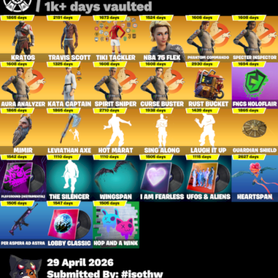 CONTA DE FORTNITE RARA (STW FOUNDER, TRAVIS SCOTT) com 6950 VUCKS