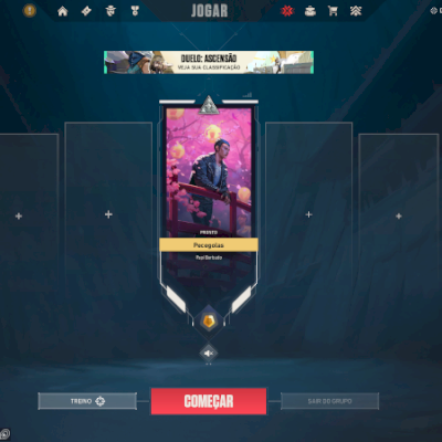 Conta Valorant Elo Gold 1 Level 250