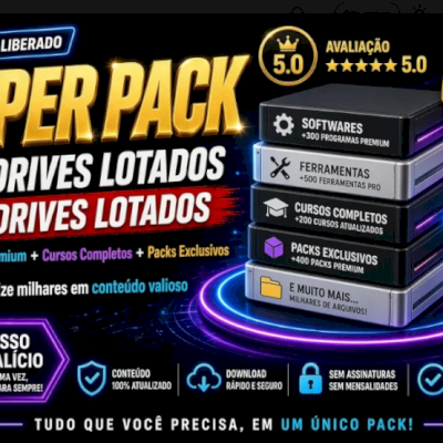 Super Pack Com 14 Drives Lotados De Ferramentas, Cursos Etc