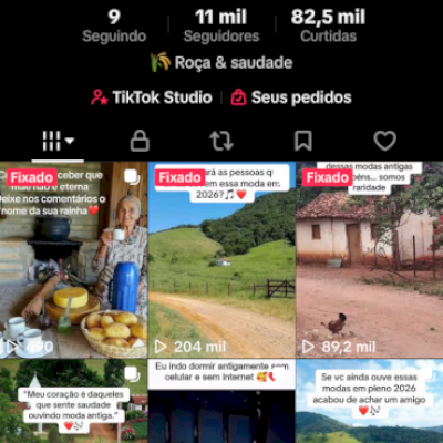 Vendo uma conta nova bem engajada com 11 mil seguidores de nostalgia