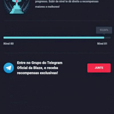 Conta Blaze nível platina 80%