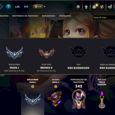 Prata 1 com TODOS os Champs e 138 Skins ( JG / ADC / MID )