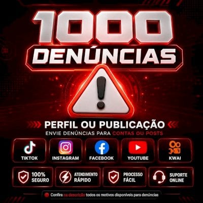 ⚠️ DENÚNCIAS PARA PERFIL OU CONTA | INSTAGRAM TIKTOK FACEBOOK KWAI YOUTUBE