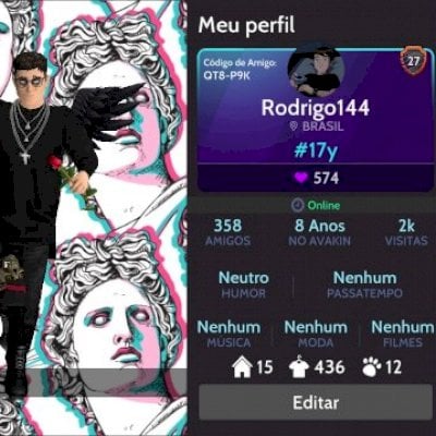 Conta Avakin Life | 8 anos + level 27