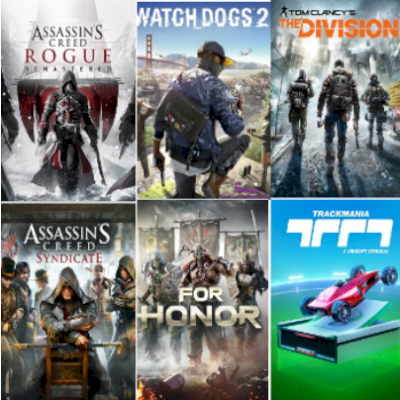 For Honor, Assassins Creed Rogue,  Assassins Creed Syndicate, Watch_Dogs 2