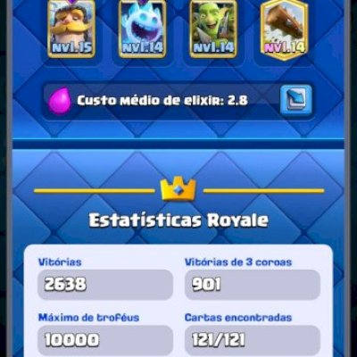 CONTA CLASH ROYALE 12.600 Troféus