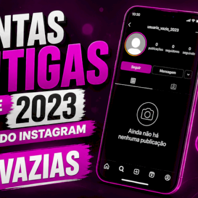 Contas Antigas do instagram Vazias de 2023