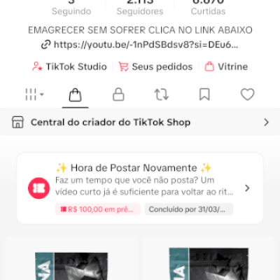 Conta ativado o tiktok shop