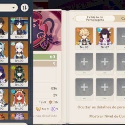 CONTA CHEIA DE 5 ESTRELAS GENSHIN IMPACT