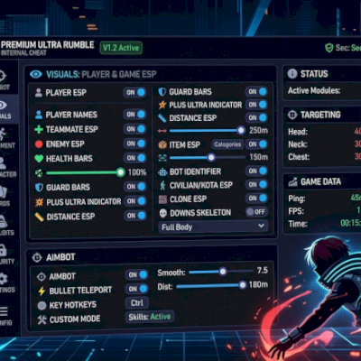 👁️ My Hero Ultra Rumble Internal Hack – Esqueleto ESP e Bypass