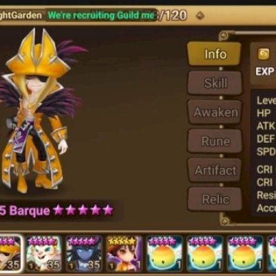 Summoners war Lv50  Veromos + Chandra 6★ | + 9x 5★ | a17