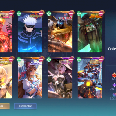 CONTA MOBILE LEGENDS 274 SKINS, EMBLEMAS E MAIS!