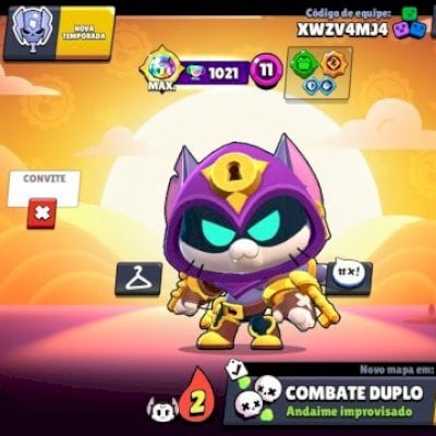 Conta clash royale com 10k de troféu e uma de brawl de stars com 37k