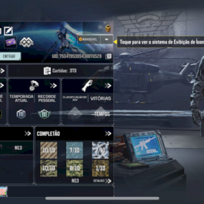 Conta nova com muita coisa top e skin do ghost