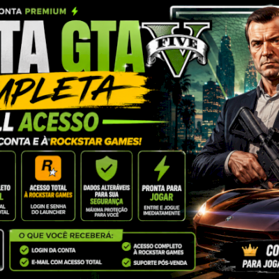 CONTA COM GTA 5 COMPLETA FULL ACESSO