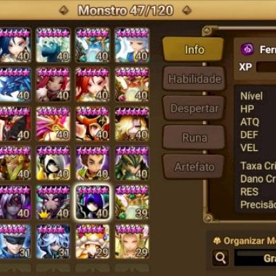 Conta lv.80 / mais de 50 Nat5 / 3 LD Belzebu, Pater e Fermion