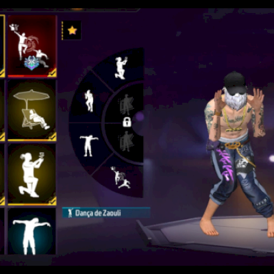 Conta free fire - parceria Naruto e mais...