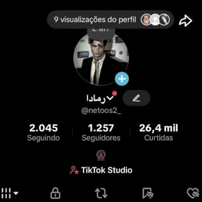 CONTA DE TIKTOK 1K e 200 SEGUIDORES | 26K CURTIDAS