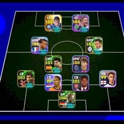 Efootball mobile contas