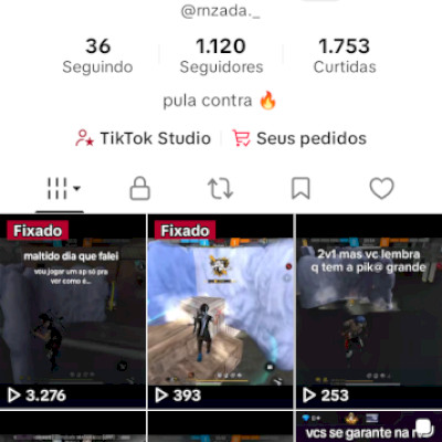 Conta com 1120 seguidores reais
