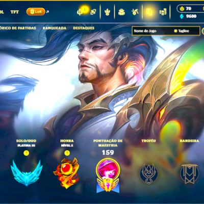 Conta Nfa + Platina 3 77 Pdls + Yasuo Dragão Lendária !!!