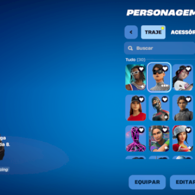 conta fortnite com muitas skins tryhard