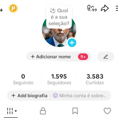 CONTA TIK TOK 1,6K SEG E 3,5K DE CURTIDAS (CONTAS TIK TOK)