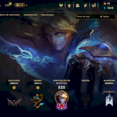 CONTA LOL LVL 450 - FULL CAMPEÕES - 324 SKINS - 2018
