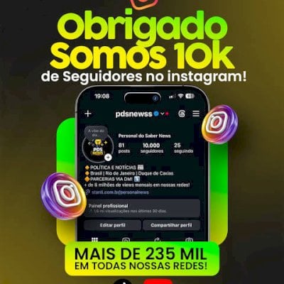 Sua Conta do Instagram com +10k de seguir