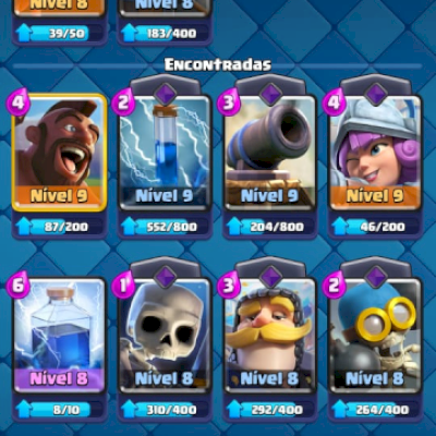 CONTA CLASH ROYALE FULL ACESSO UPADA +1000 GEMAS 25R$