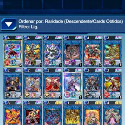 Conta Yu-Gi-Oh! Duel Links com varios decks