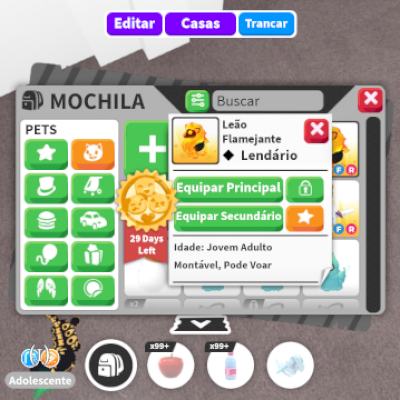 Vendo blazing lion FR jovem adulto!